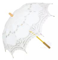 Кружевной зонт с вышивкой