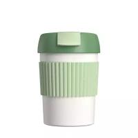 Термостакан-непроливайка KissKissFish Rainbow Vacuum Coffee Tumbler Mini (360 мл) зелёный