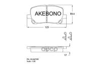 Колодки Тормозные Дисковые Передние Подходят Для Toyota Avensis Verso (M2), Ipsum (20), Matrix An-667wk Akebono арт. AN-667WK