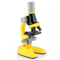 Набор для опытов с микроскопом детский Scientific microscope желтый