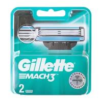 Gillette Сменные кассеты Gillette Mach3, 3 лезвия, 2 шт