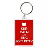 Брелок Keep calm and sing SOFT KITTY