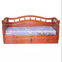 Деревянная кровать с ящиками "Джулия" с 3 спинками