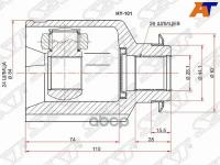 Шрус Внутренний Rh Hyundai Ix35 4Wd/Kia Sportage 10- Sat арт. HY-101