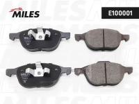 MILES E100001 Колодки тормозные FORD FOCUS II 04-/III 10-/MAZDA 3 03-/VOLVO S40 04- передние