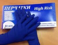 Перчатки резин. Латексные HIGH RISK L