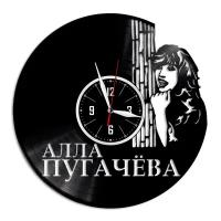 Алла Пугачева - настенные часы из виниловой пластинки