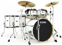 TAMA MK52HLZBNS-SGW SUPERSTAR HYPER-DRIVE MAPLE SUGAR WHITE ударная установка из 5-ти барабанов, цвет белый ( (6,5х10 и 7х12 томы, 14х16 напольный том, 18х22 бочка, том-холдер MC69- 2 шт.)