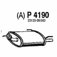 Глушитель системы выпуска задний Fenno Steel P4190 для Nissan Almera I