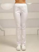 Женские классические брюки 3-08 Цвет Белый (Размер: 60)