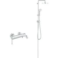 Смеситель для ванны Grohe Essence с душевым гарнитуром, хром (33624001, 27389002)