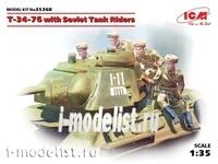 35368 ICM 1/35 Т-34-76 с советским танковым десантом