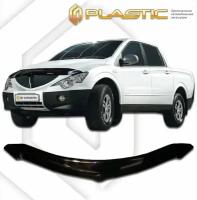 Дефлектор капота для SsangYong Actyon Sport 2006-2011 Classic черный