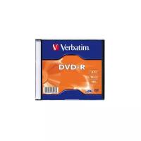 Verbatim Диск DVD-R DL+ 4.7 Gb Slim 16x (1шт)