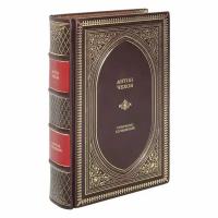 Книга Антон Чехов "Издание собрание сочинений" в 1 томе в кожаном переплете / Подарочное издание ручной работы / Family-book