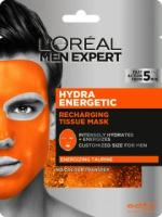 Тканевая маска для лица L'Oreal Paris Men Expert "Hydra Energetic", для мужчин, 30 г