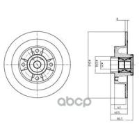 Тормозной Диск C Подшипни Delphi арт. BG9028RS