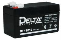 Аккумулятор 12012 Delta DT 12В 1,2 А/ч, вес - 0,58 кг