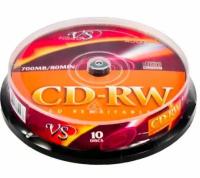 Диск VS CD-RW, 700 Мб, 10 штук