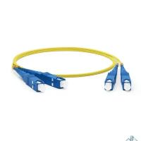 Hyperline FC-D2-9-SC/ UR-SC/ UR-H-1M-LSZH-YL Патч-корд волоконно-оптический (шнур) SM 9/ 125 (OS2), SC/ UPC-SC/ UPC, 2.0 мм, duplex, LSZH, 1 м