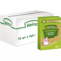 Каша Heinz низкоаллергенная рисовая, 4 месяца, 15 шт по 160 г