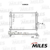 MILES Радиатор сборный CHEVROLET AVEO 1.2/1.4/1.6 09-