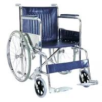 Кресло-коляска для инвалидов стальная, литые колеса, CA905
