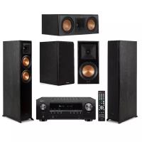 Комплекты 5.0- канальные PULT.ru Klipsch RP 5.0 (RP-5000F+RP-500M+RP-500C) ebony + Denon AVR-S960H