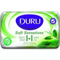 Мыло туалетное DURU "Soft Sensation. 1+1 Зеленый чай" (80 г)