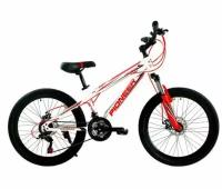 Велосипед подростковый PIONEER CENTURION 24"/12" white-red-black