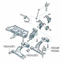 Опора шаровая нижняя правая AUDI A3 03-SKODA Octavia/Superb/Yeti 04-VW Caddy/Golf/Jetta/Tiguan/T