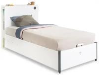 Кровать односпальная с подъёмным механизмом White Cilek