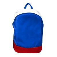 NAZAMOK Рюкзак текстильный Россия, 46х30х10 см, вертик карман, цвет красный, синий, белый