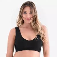 Бюстгальтер для кормления Belly Bandit "Anti Bra V-Neck", цвет: Black, размер M