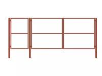 Ворота с калиткой 1,5х3,5м