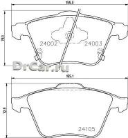 NISSHINBO Колодки тормозные дисковые, передние, MAZDA 6 Hatchback, 6 Saloon, 6 Station Wagon NP5037