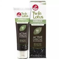 Twin Lotus Charcoal Toothpaste Зубная паста с древесным углем 25г