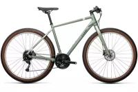 Дорожный велосипед Cube Hyde (2021), Цвет Зелено-серый, Размер рамы 58