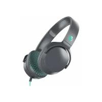 Наушники проводные накладные Skullcandy RIFF ON-EAR W/TAP TECH, серо-бирюзовые в крапинку (S5PXY-L637)