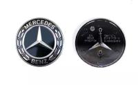 Эмблема на капот для Mercedes черная