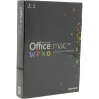 Офисное ПО Microsoft Office:mac 2011 Для дома и бизнеса