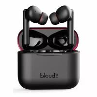 Наушники A4TECH Bloody M90, Bluetooth, внутриканальные, черный/красный [m90 black + red]