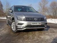 Решетка радиатора верхняя (лист) на Volkswagen Tiguan 2017-; ТСС