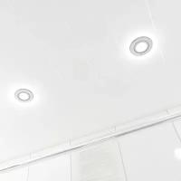 Потолок реечный Cesal 3306 Белый матовый 100х4000 мм
