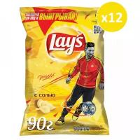 Чипсы Lay’s Чипсы Lay's картофельные Соль 90 г, 12 шт