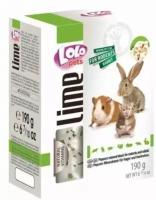 Lolo Pets Минеральный камень для грызунов и кроликов с крекерами 190 г