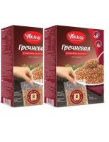 Гречневая крупа Увелка ядрица экстра в пакетах для варки 8 пак по 80г 2шт
