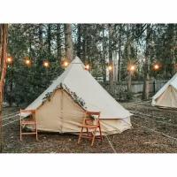 палатка шатер Юрта для кемпинга и пикников Размером 4х4 м Terbo Mir & Camping 2-907-8 W