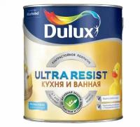 DULUX Краска в/д ULTRA RESIST кухня и ванная BW матовая 1 л