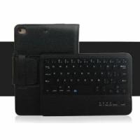 Клавиатура с чехлом для ipad mini 4 съёмная беспроводная Bluetooth-клавиатура черная кожаная + русские буквы